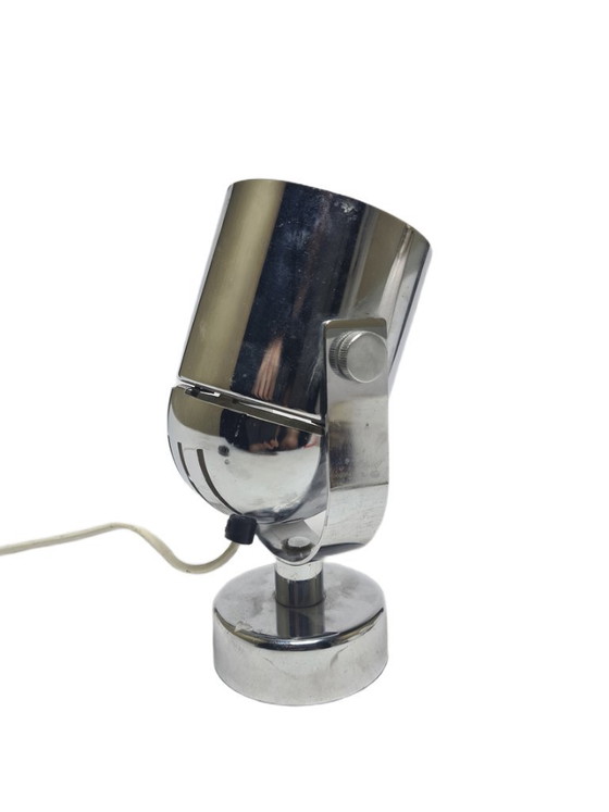 Lampe de chevet Art Déco, Belgique, années 1960 – Appliques murales, Metal, Chrome (photo 7 of 13)