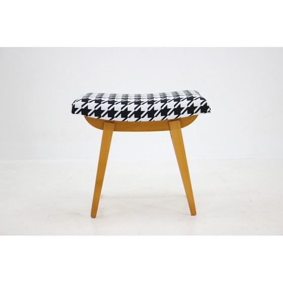 Image 1 of Vintage wooden stool, Czechoslovakia 1970s