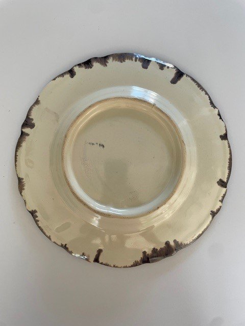 Image 1 of Bol/ Assiette Vintage en Céramique à glaçure goutte à goutte Jasba West German Style