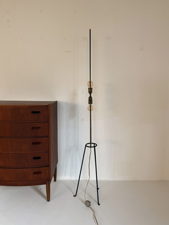 Image 1 of Vintage cocoon floor lamp 'Lugano', H. Klingele, Artimeta '60