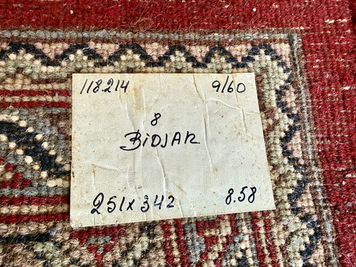 Bidjar hand-knotted rug 251 x 342