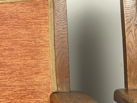 Sculpturaal ensemble van vier Nederlandse art-deco fauteuils. Nederland, jaren 1930. Ref.: CH2010 – Wood (photo 5 of 14)