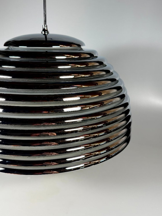 Image 1 of 60er 70er Jahre Deckenlampe Staff Leuchten Kazuo Motozawa Saturno Chrom Design