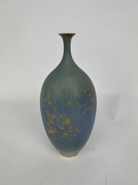 Image 1 of Originele vaas Hein Severijns (turquoise/goud) 