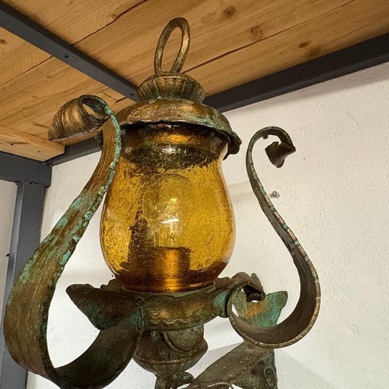 Image 1 of Wrought Iron Vintage Lantern