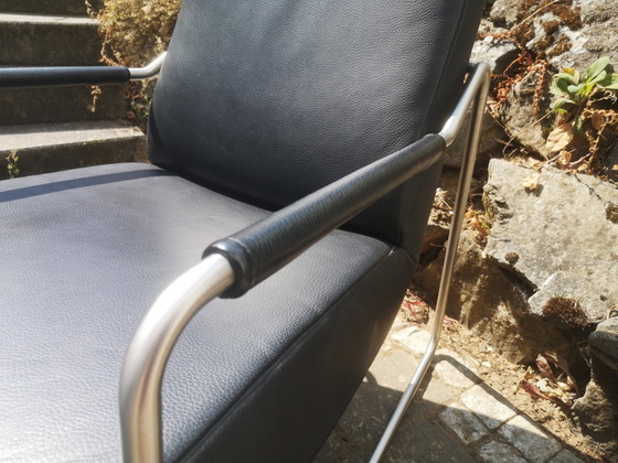 Fauteuils en cuir KOINOR, lot de 2 | Design Bauhaus | Excellent état – Leather, Chrome (photo 4 of 13)