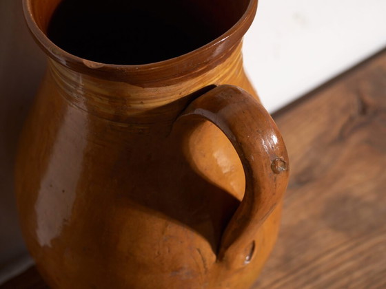 Antique folk glazed pottery jug – Central Europe, circa 1930 – Crockery, Rustic (photo 23 of 40)