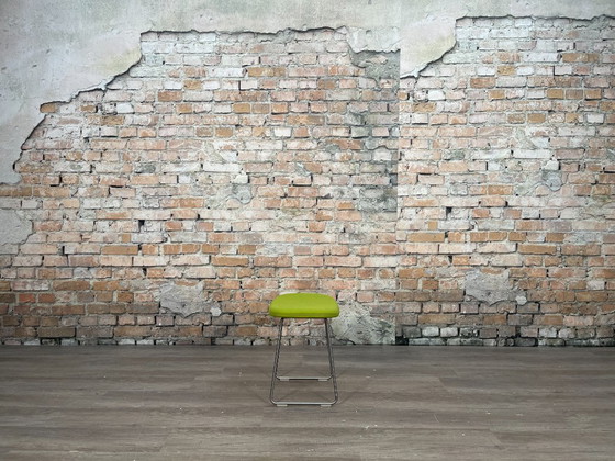 Cappellini Hi Pad Low Stool, Groen | Jasper Morrison, Krukjes, Textiel, Metaal, Modern (foto 4 van 8)