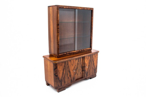 Art Deco display cabinet from the 1940s, Poland. 