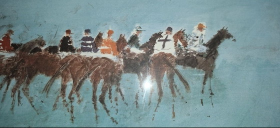 Litografia Hermann -Alfred Sigg (1924-2023)Von Dem Start (121/400 – Hermann Alfred Sigg, Arte, Vetro, Carta (photo 9 of 12)
