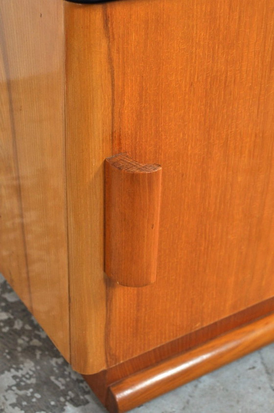 Comodini Art Déco Jindrich Halabala, anni '40 – Glass, Wood (photo 6 of 13)