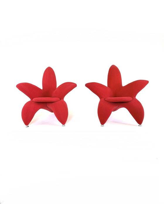 Image 1 of 2x 'Lily chair' armchairs, style Masanori Umeda '90