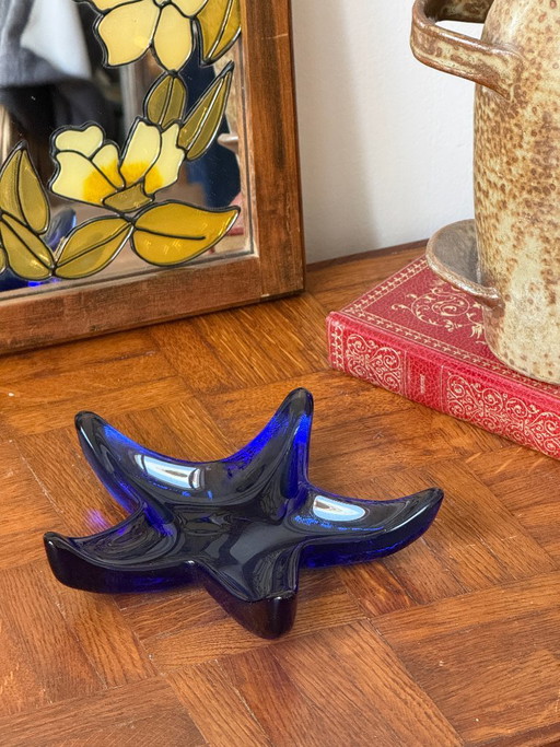 Cobalt Blue Glass Catchall