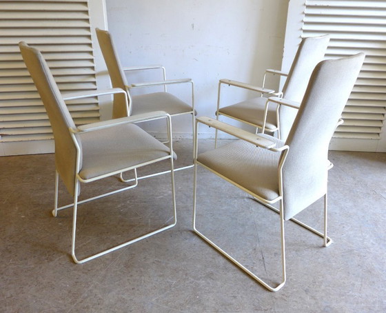 Image 1 of Set of 4 retro vintage dining chairs designed by Hennie de Jong