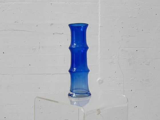 Image 1 of Cobalt blue glass vase in space age style, 1970s