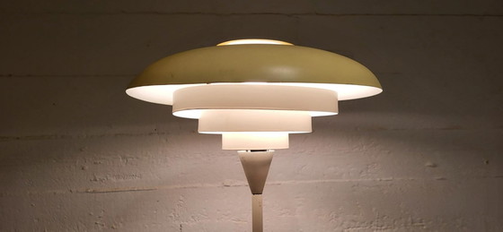 Image 1 of Impresionante y muy rara lámpara de pie de la década de 1960, fabricada por Hala Zeist, Países Bajos.