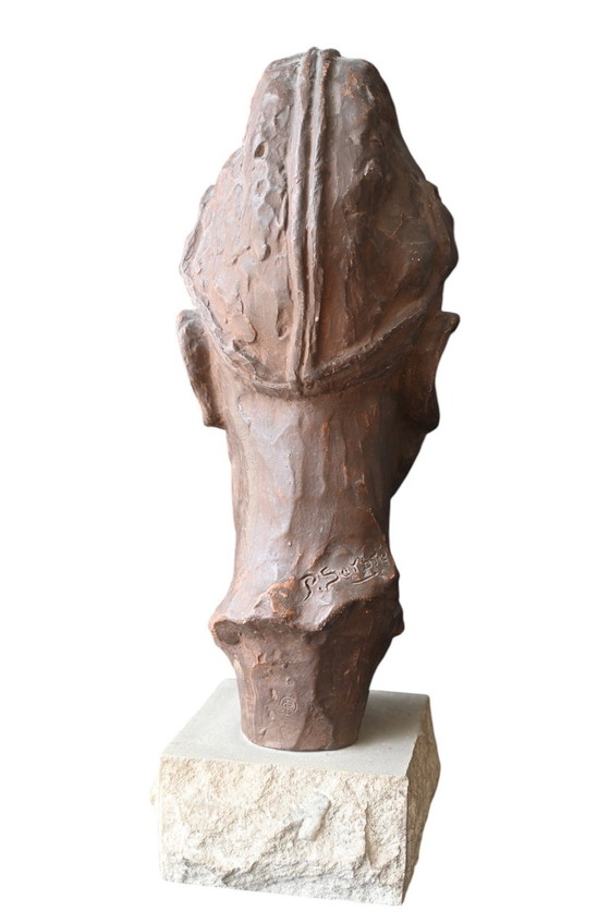 Image 1 of Paul Sersté (1910-2000) Terracotta Bust Africanist