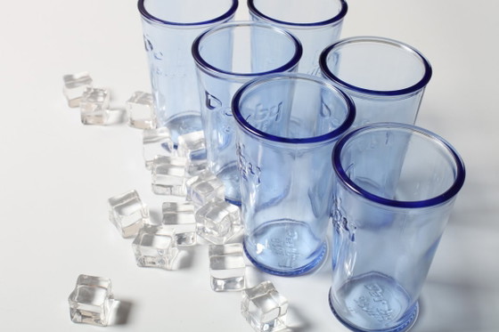 Image 1 of Set di 6 bicchieri vintage Derby Blue / Rastal / Italia / 2001