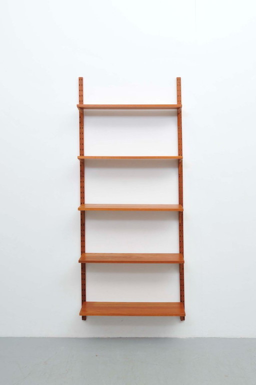 "Royal System" wall shelf made of teak by Poul Cadovius for CADO (1950s)