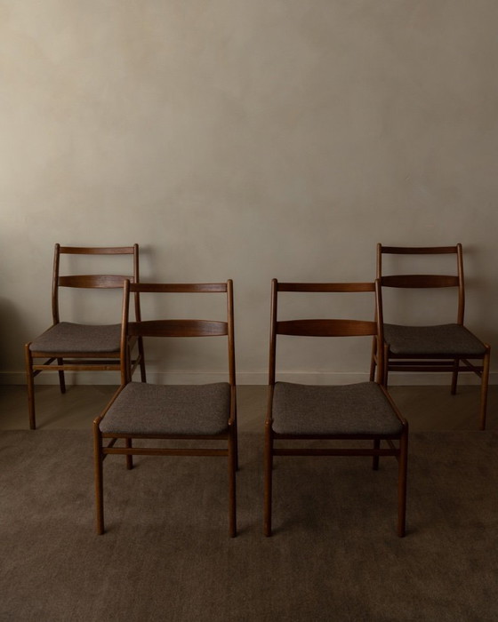 Image 1 of Set di 4 sedie da pranzo vintage Minett, Yngve Ekström, Troeds, Svezia - Sedie scandinave