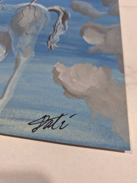 Salvador Dalí (1904-1989) - Cavallo Surrealista – Dipinti e disegni, Carta (photo 2 of 5)