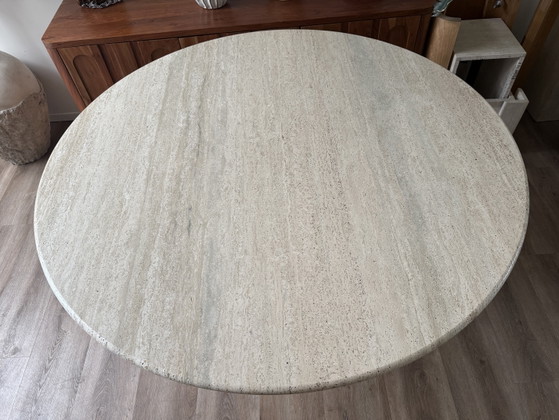 Image 1 of Mesa de comedor de travertino