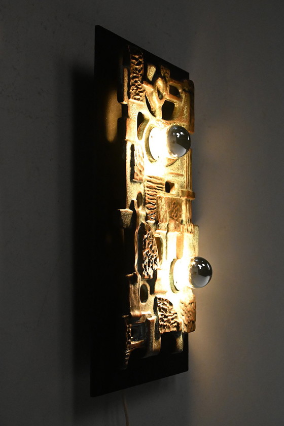 Image 1 of Brakelmann & Becker Brutalistische keramieken wandlamp