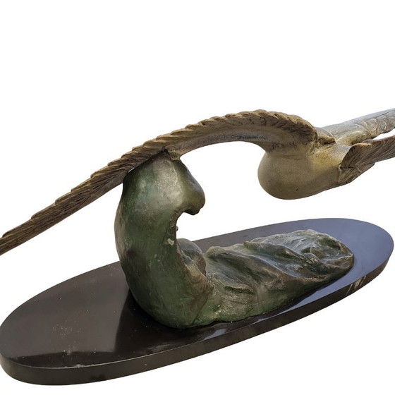 Art Deco Albatross Sculpture Marcel Leducq – Marble (photo 6 of 8)