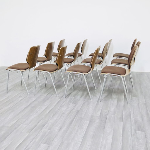 Carlo Ratti Office Set 12 Chairs Design Modernism 1970s