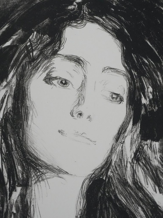 Edvard Munch : Broche, Eva Mudocci, Lithographie Signée – Lithographies et sérigraphies, Paper (photo 5 of 10)