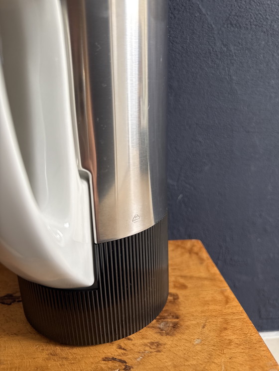 Image 1 of art deco theepot in wit Beiers porselein BAUSHER WEIDEN