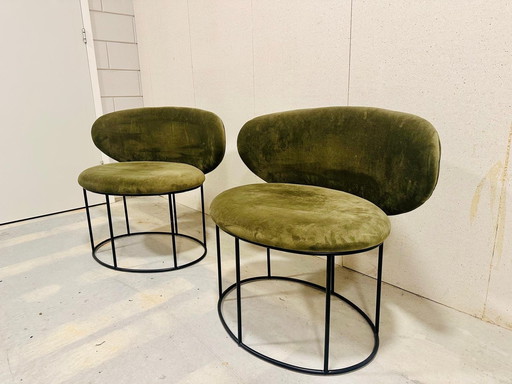 Bolia armchair green 2 pieces