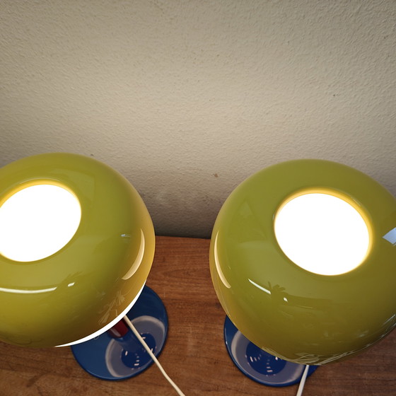 Image 1 of Unique and new table lamp set – rare color combination – postmodern style
