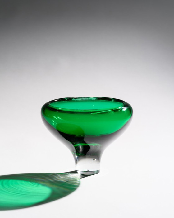 Image 1 of Organic Glass Bowl Attributed to Royal Leerdam Gerard Thomassen “Serica" 1990s