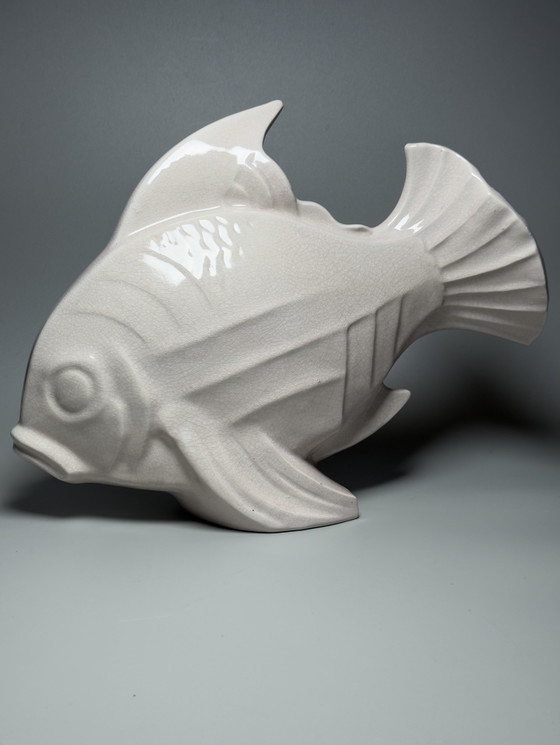 Image 1 of Lejan Art Deco Ceramic Fish Sculpture
France, circa 1930s