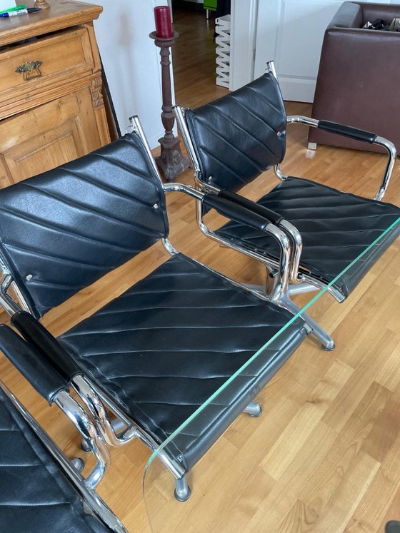 Fauteuils de barbier vintage, 6 en cuir chromé – Homer, Chaises de salle à manger, Leather, Metal (photo 2 of 5)