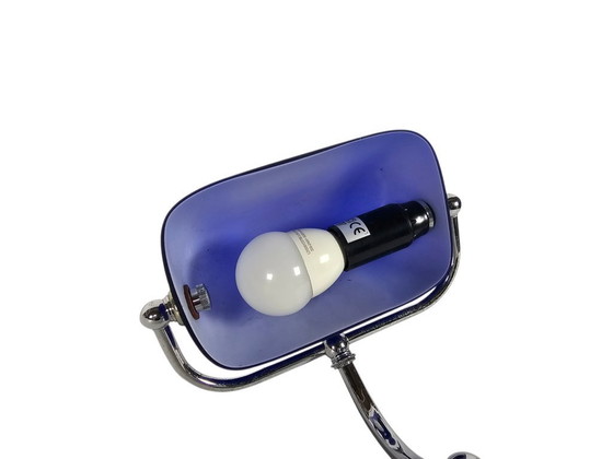 Image 1 of Lampe de banquier - style Tiffany - métal - opaline - années 90