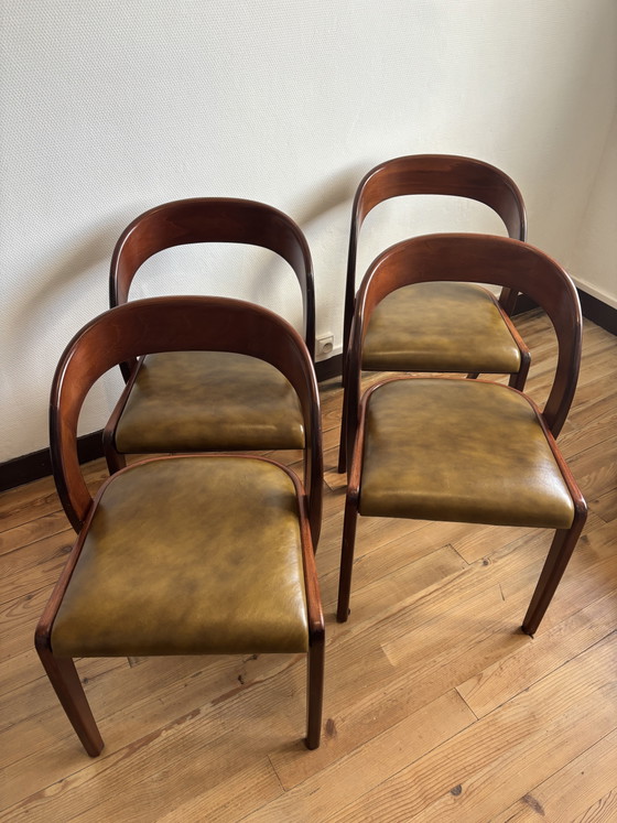 Chaises Baumann Modèle Gondole – Chaises de salle à manger, Wood, Skai (photo 2 of 11)