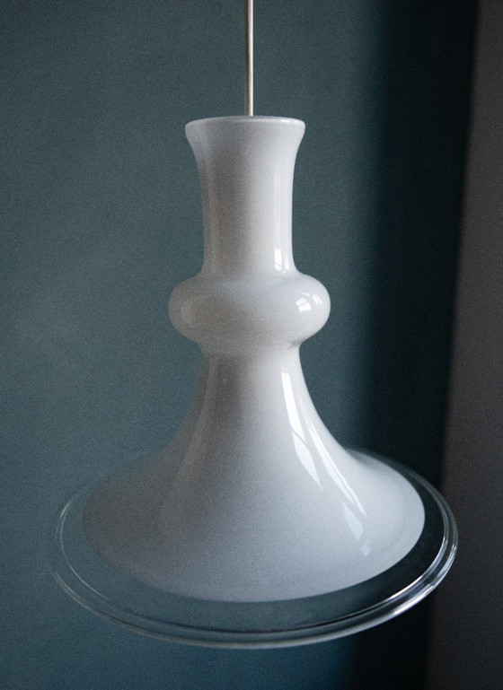 Lampada a sospensione Etude in vetro bianco di Michael Bang per Royal Copenhagen – Lampade a sospensione (photo 3 of 8)