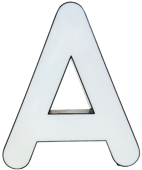 Image 1 of Vintage Illuminated  Letter A , 1970s