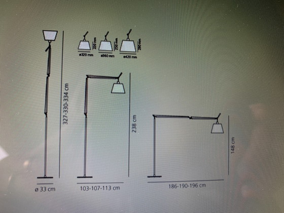 1x Artemis Tolomeo Mega Terra di M. De Lucchi & G. Fassina – Artemide, Lampade da terra, Aluminium (photo 7 of 7)