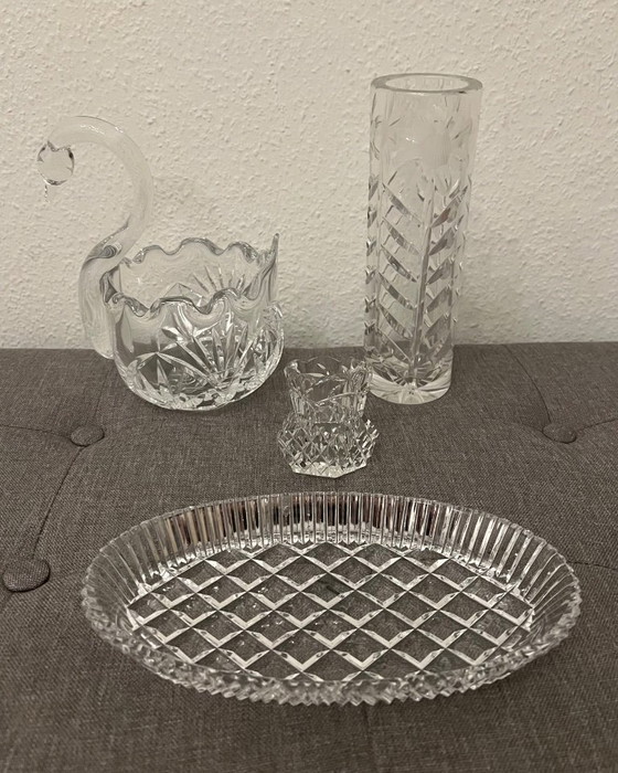 Image 1 of 4 pièces en cristal