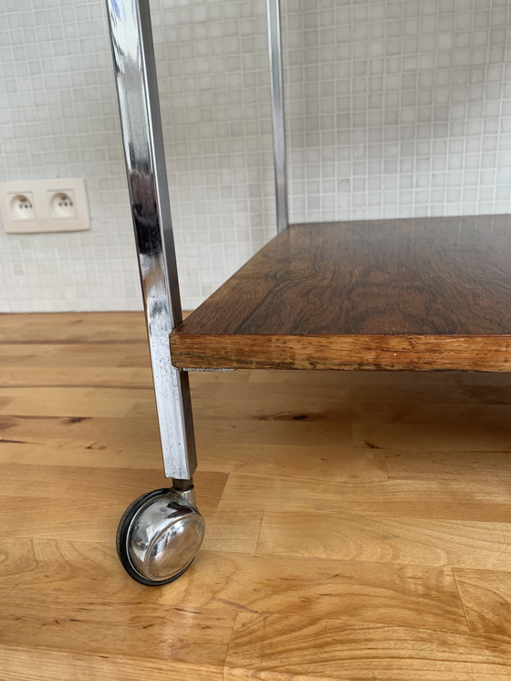 Image 1 of Vintage trolley / side table rosewood
