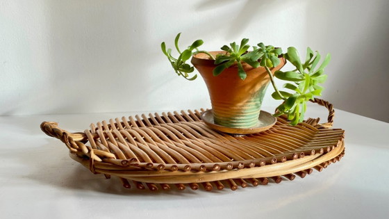Vintage rattan serving tray – Table accessories (photo 15 of 21)