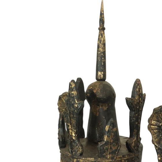 Image 1 of Buddha enorme in legno dorato 135 cm