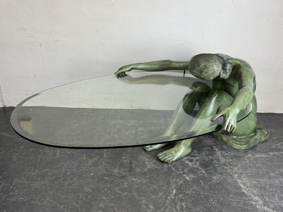 Image 1 of Table sculpturale en bronze