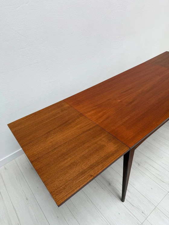 Tavolo da pranzo allungabile scandinavo in teak Mid-Century degli anni '60 – Tavoli da pranzo, Legno (photo 5 of 8)