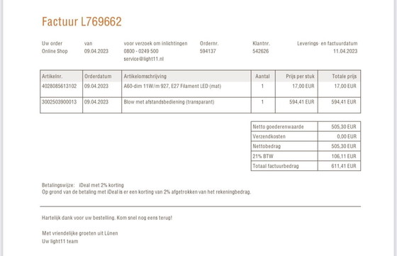 Image 1 of Luceplan lamp/plafondventilator blow wit/transparant