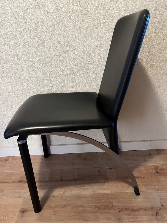 Image 1 of Castelijn leather dining room chairs