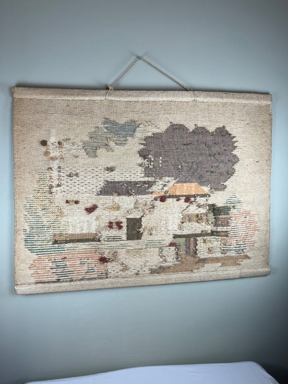 Tapisserie vintage maison de campagne – Décorations murales, Textile, Wool (photo 11 of 11)